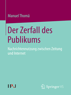 cover image of Der Zerfall des Publikums